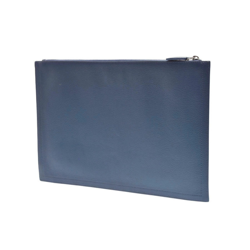Givenchy Lambskin Bag Clutch Antigona Blue Goatskin